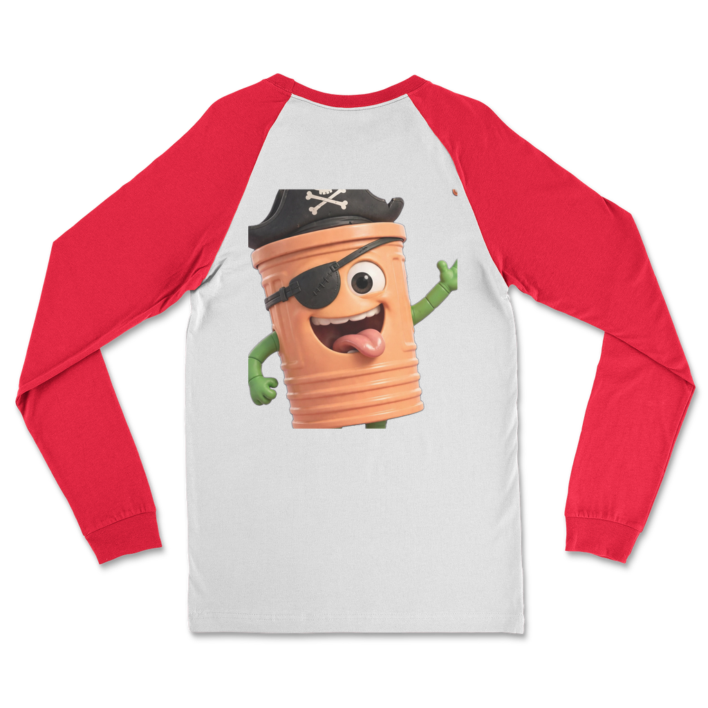 TRASH CAN MAN Classic Raglan Long Sleeve Shirt
