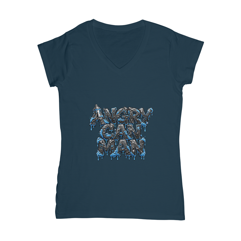 ANGRY CAN MAN 2.0 Classic Women's V-Neck T-Shirt