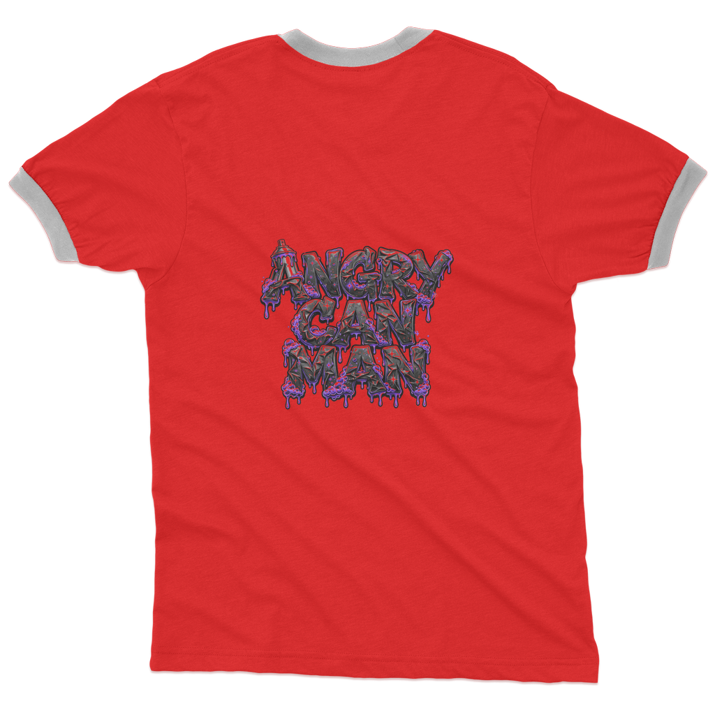 ANGRY CAN MAN 3.0 Adult Ringer T-Shirt