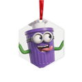 TRASH CAN MAN Metal Hanging Ornament