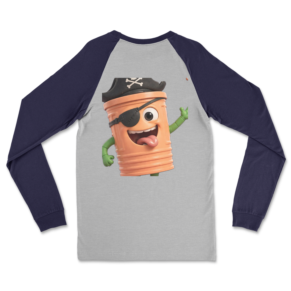 TRASH CAN MAN Classic Raglan Long Sleeve Shirt