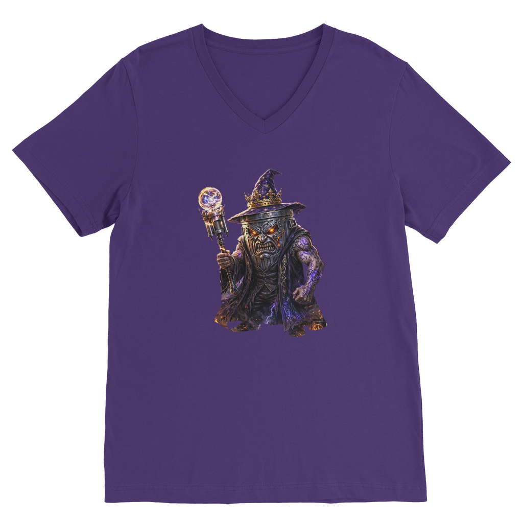 angry can man Classic V-Neck T-Shirt