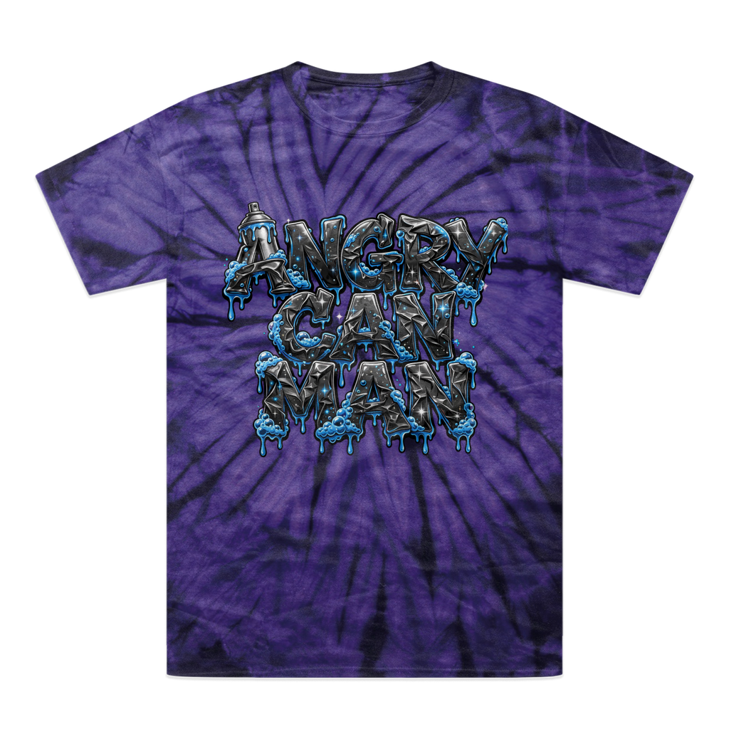 ANGRY CAN MAN 2.0 Tonal Spider Tie-Dye T-Shirt