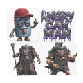 ANGRY CAN MAN 3.0 Hardboard Coaster Set of 4