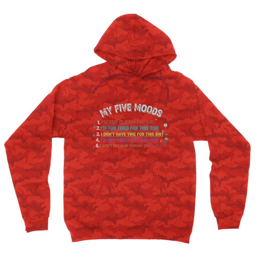 SARCASM 105 Camouflage Adult Hoodie