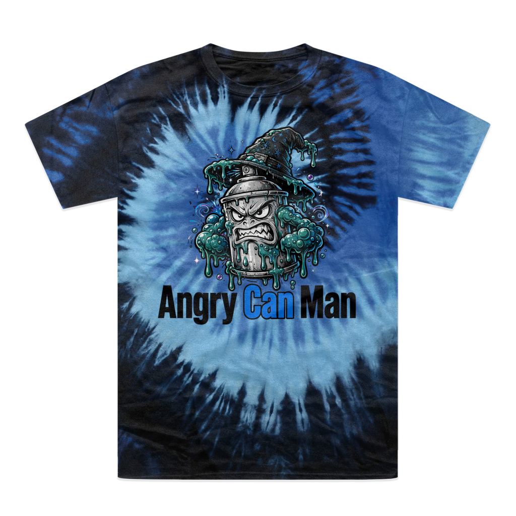 angry can man Tie-Dye T-Shirt