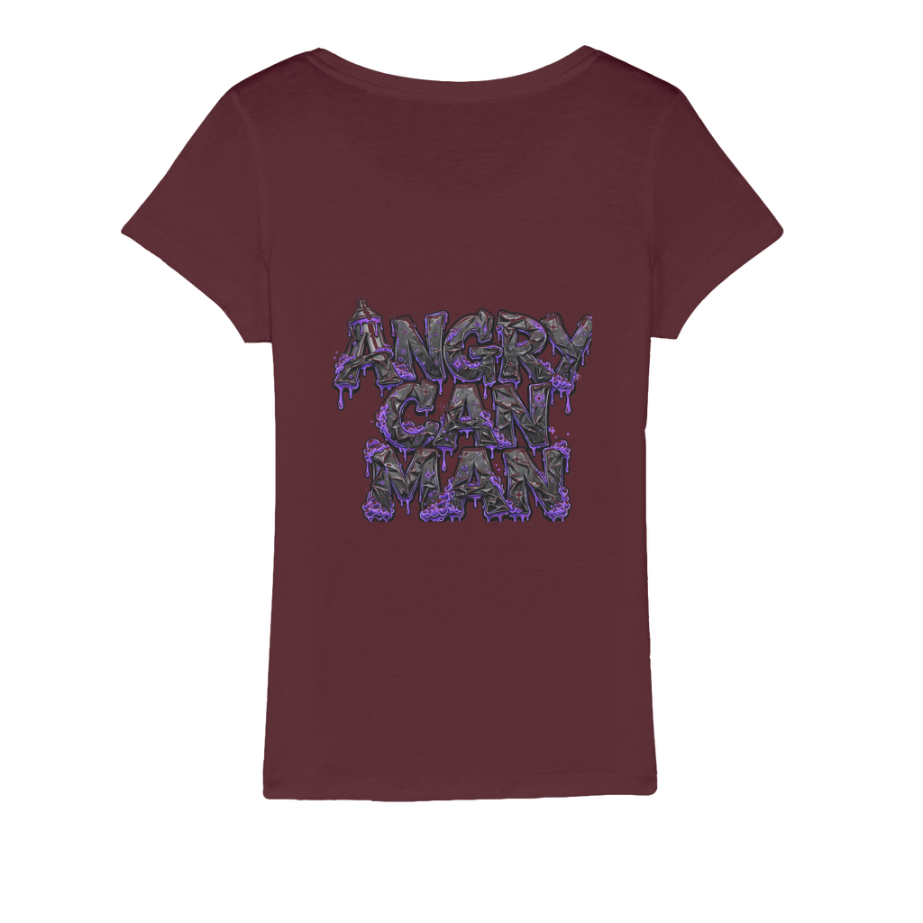 ANGRY CAN MAN 3.0 Organic Jersey Womens T-Shirt