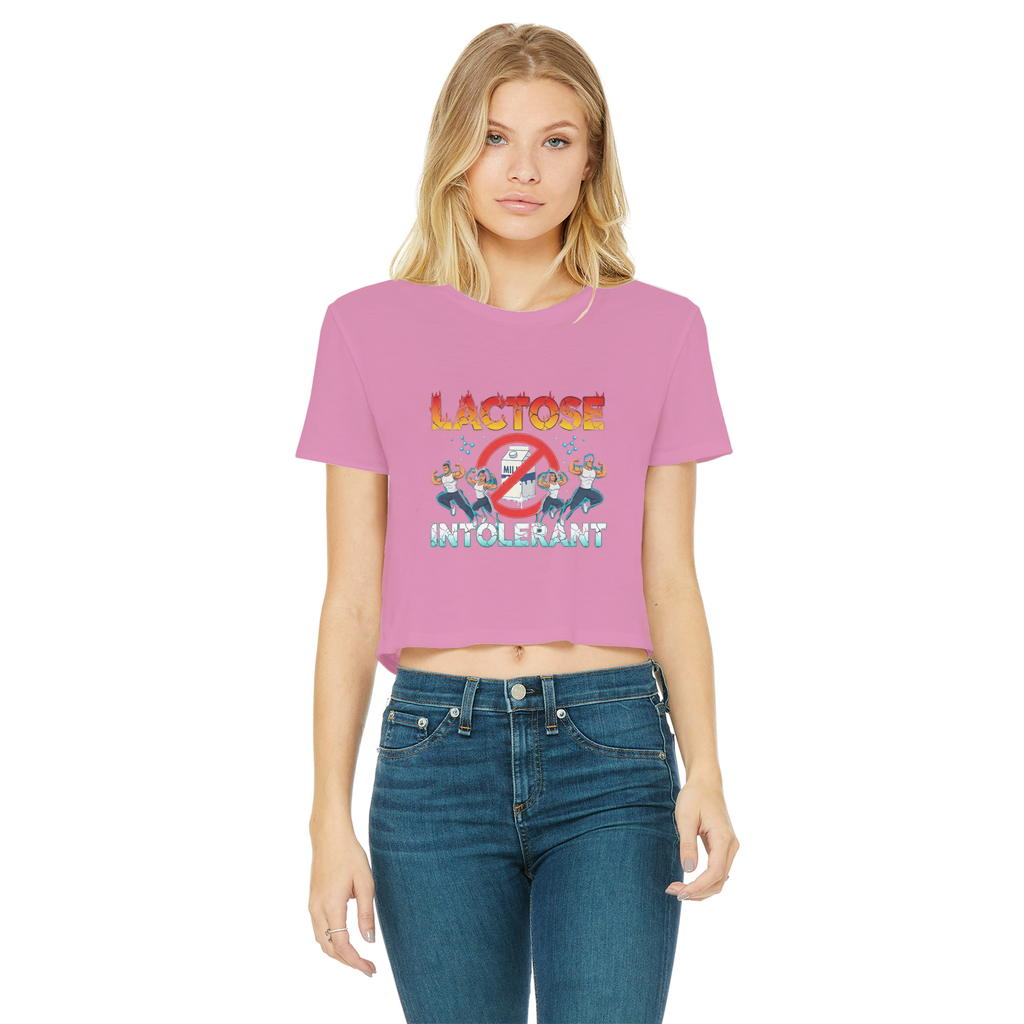 AOB Classic Women's Cropped Raw Edge T-Shirt