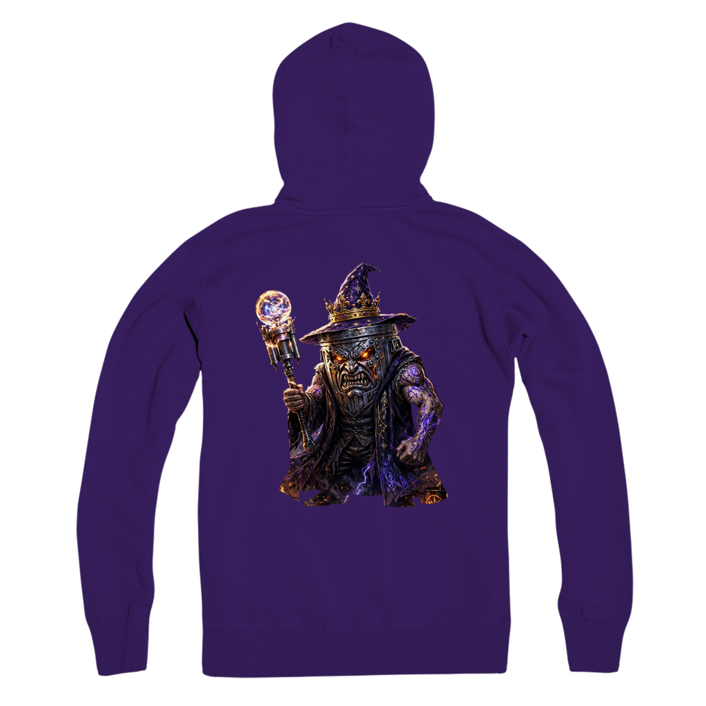 angry can man Premium Adult Zip Hoodie
