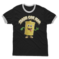 TRASH CAN MAN Adult Ringer T-Shirt