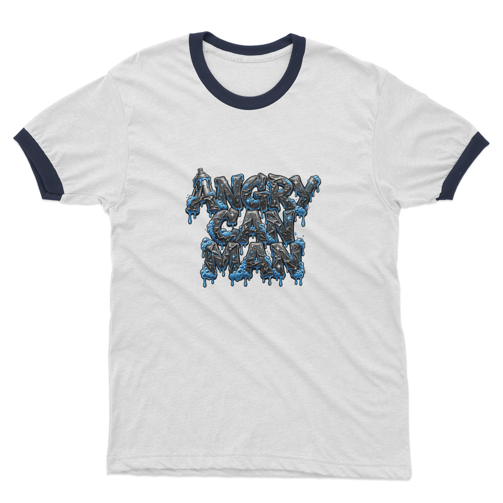 ANGRY CAN MAN 2.0 Adult Ringer T-Shirt