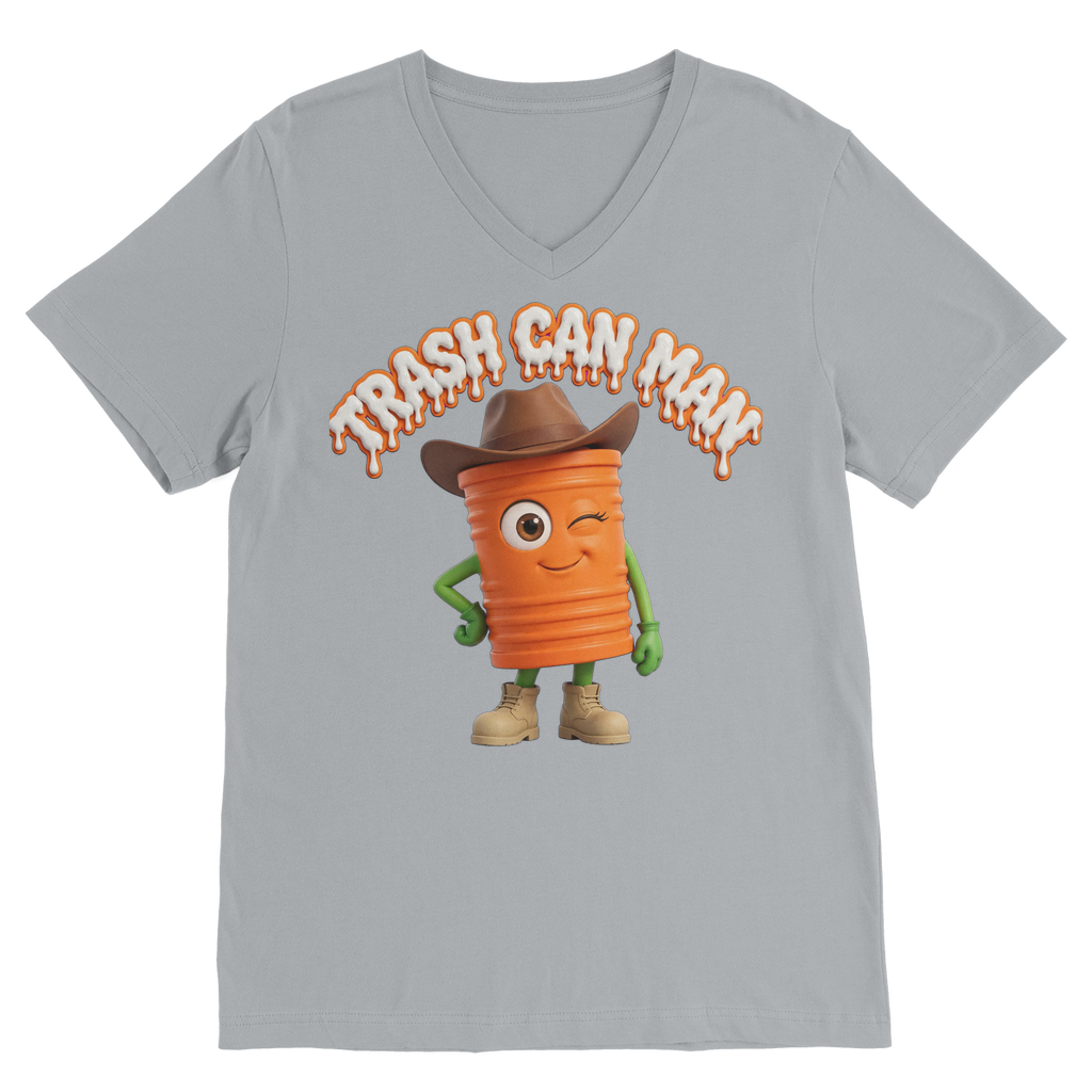 TRASH CAN MAN Classic V-Neck T-Shirt