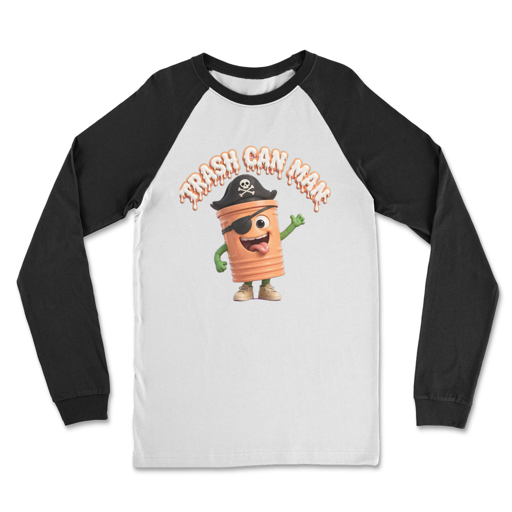 TRASH CAN MAN Classic Raglan Long Sleeve Shirt