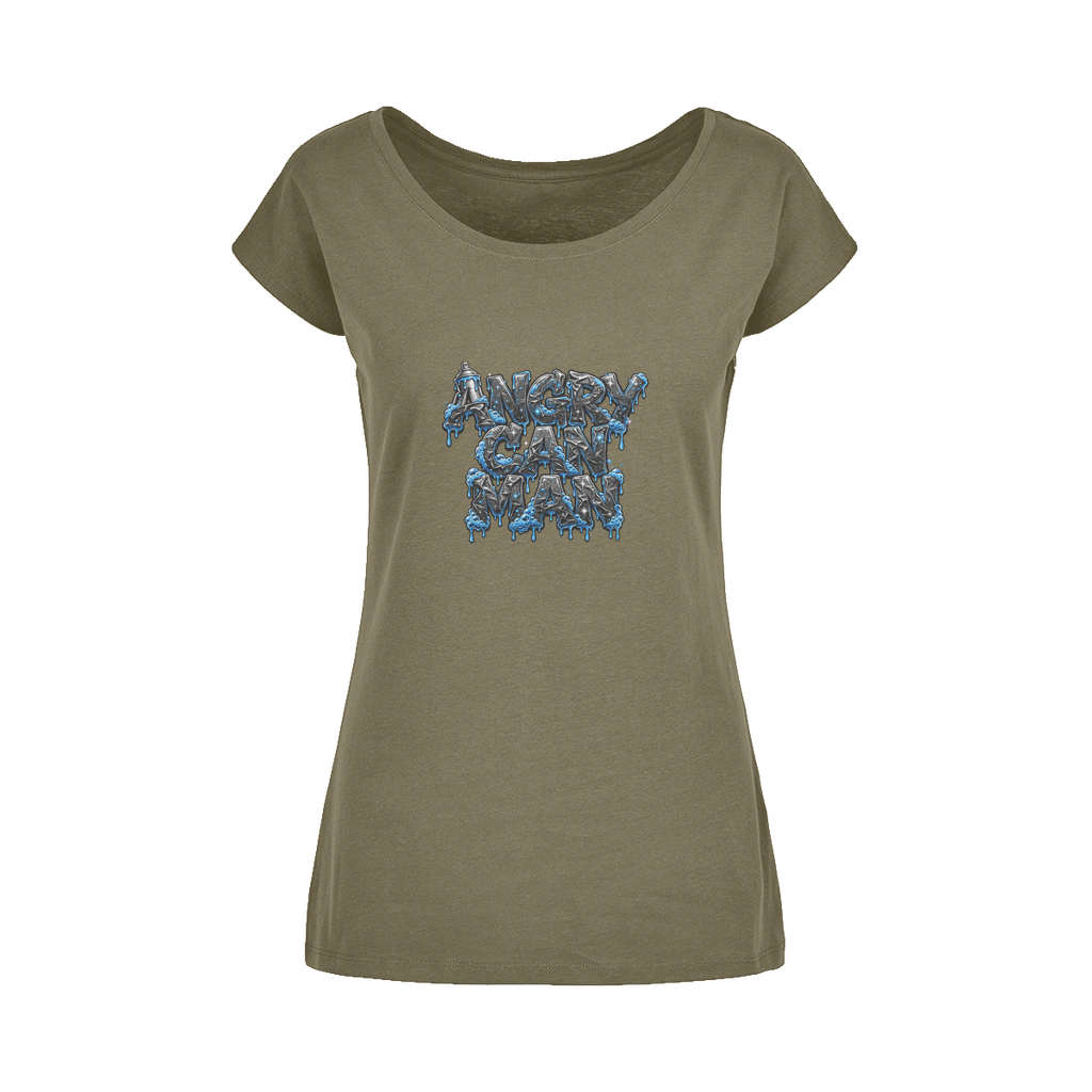 ANGRY CAN MAN 2.0 Wide Neck Womens T-Shirt XS-5XL