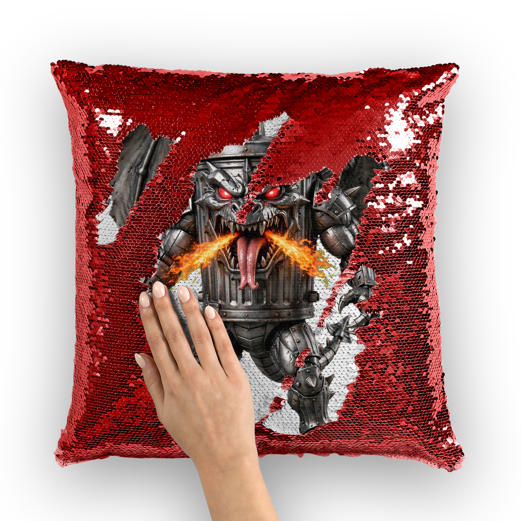 ANGRY CAN MAN 3.0 Sequin Cushion Cover