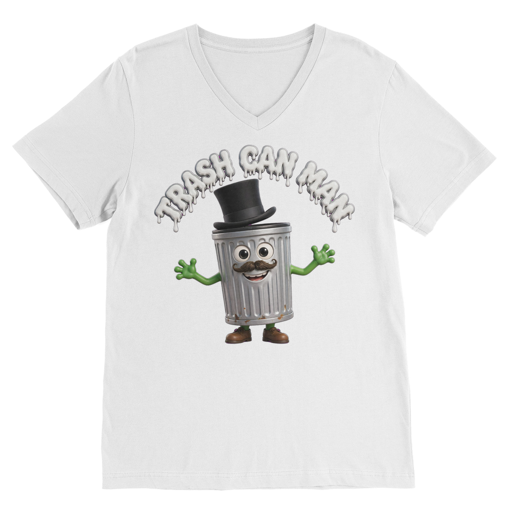 TRASH CAN MAN Premium V-Neck T-Shirt