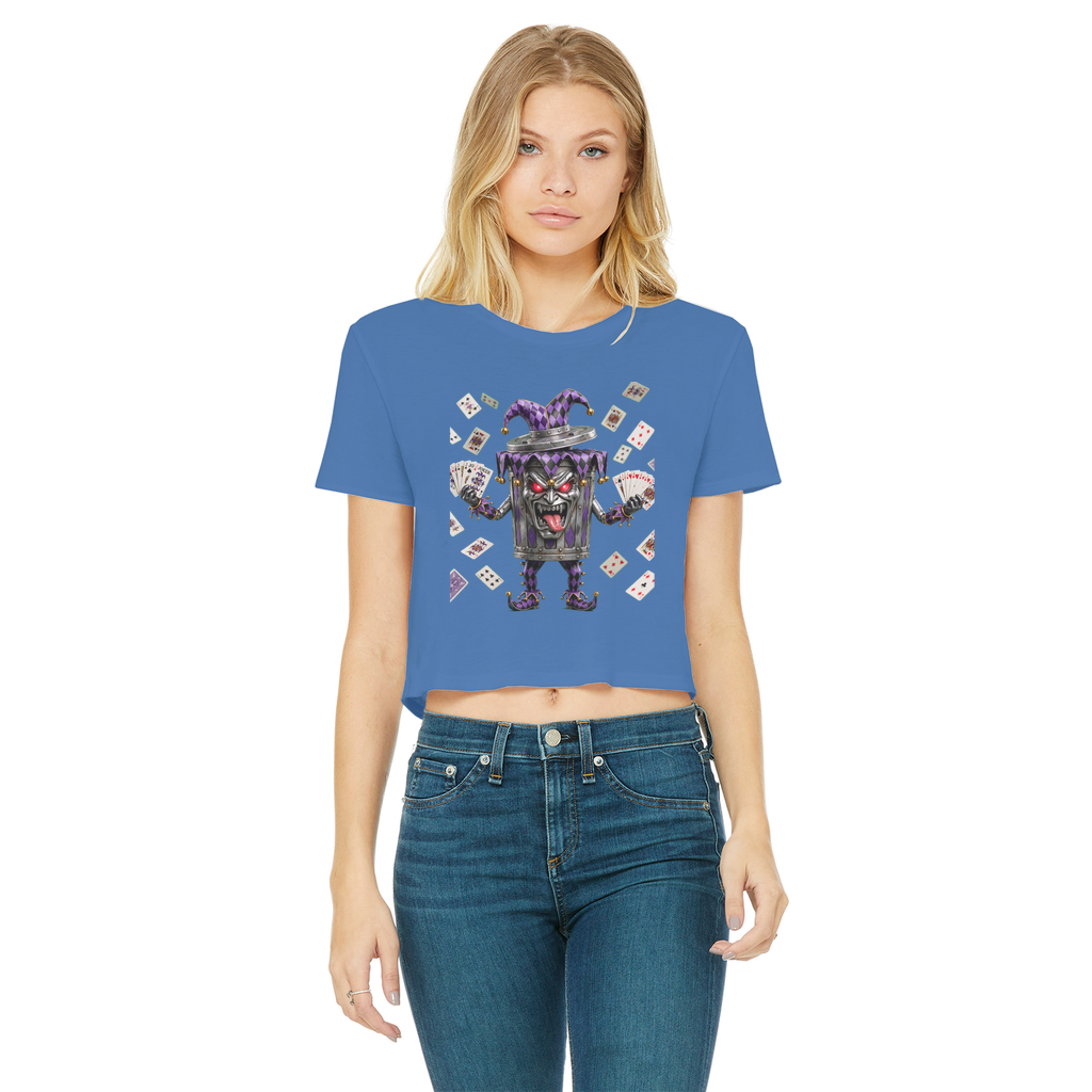 ANGRY CAN MAN 2.0 Classic Women's Cropped Raw Edge T-Shirt