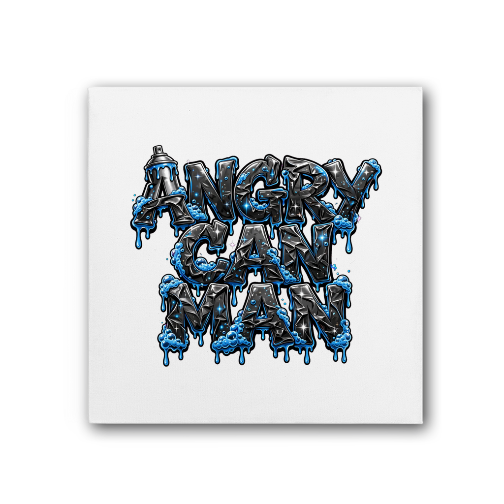 ANGRY CAN MAN 2.0 Premium Stretched Canvas