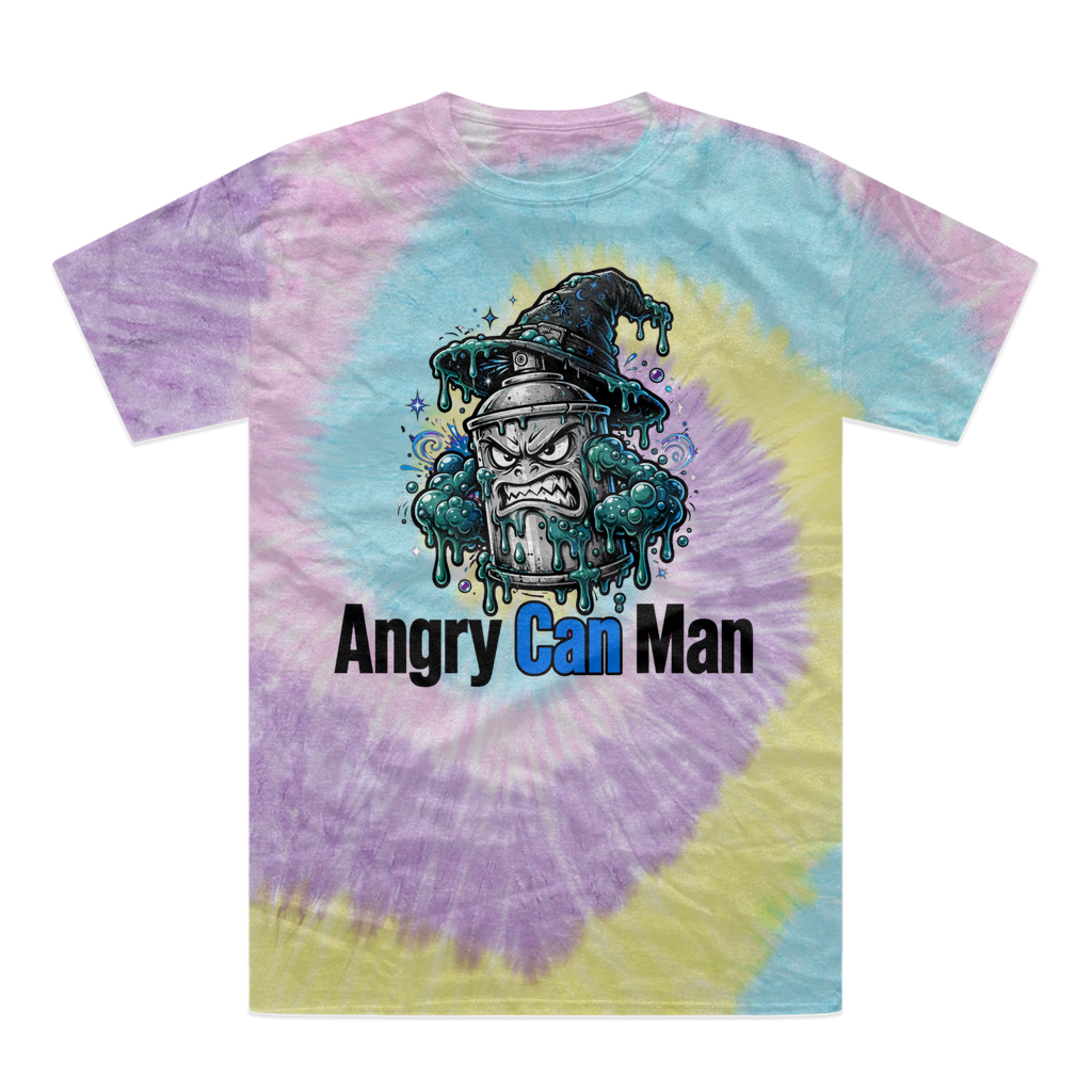 angry can man Tie-Dye T-Shirt