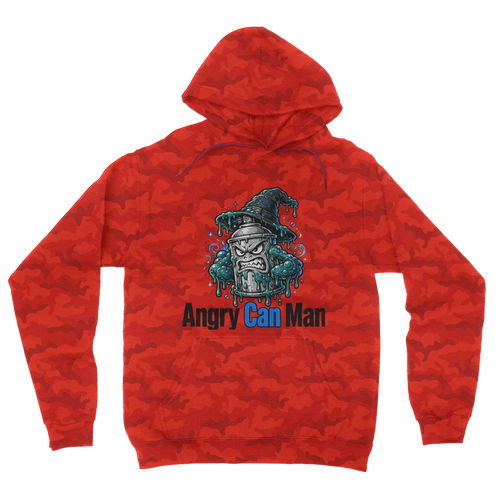 ANGRY CAN MAN 2.0 Camouflage Adult Hoodie