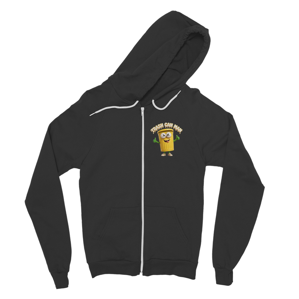 TRASH CAN MAN Classic Adult Zip Hoodie