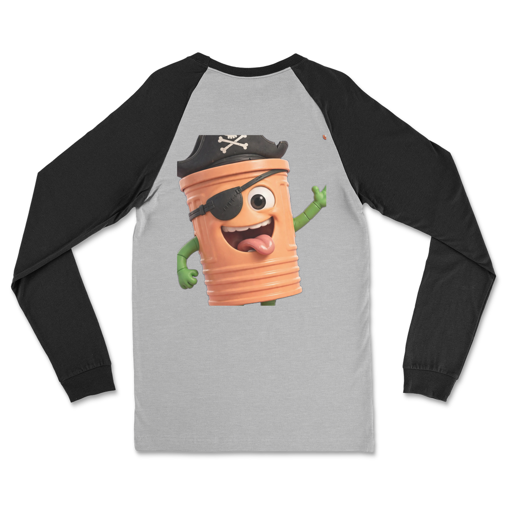 TRASH CAN MAN Classic Raglan Long Sleeve Shirt