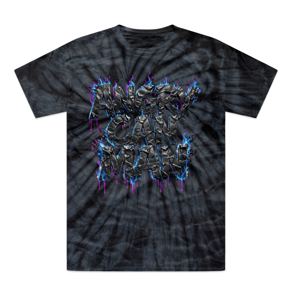angry can man Tonal Spider Tie-Dye T-Shirt