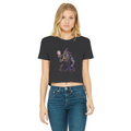 angry can man Classic Women's Cropped Raw Edge T-Shirt
