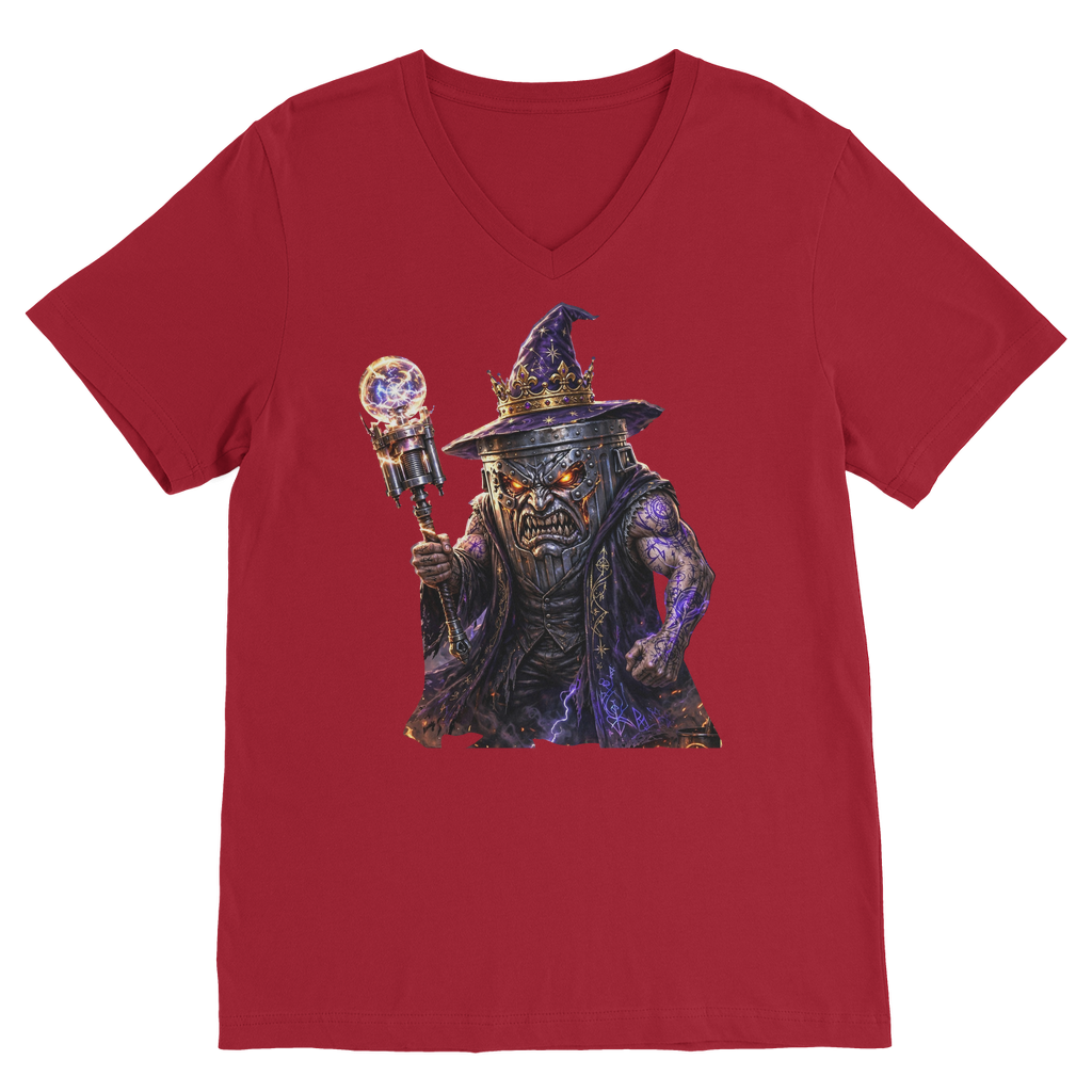 angry can man Premium V-Neck T-Shirt