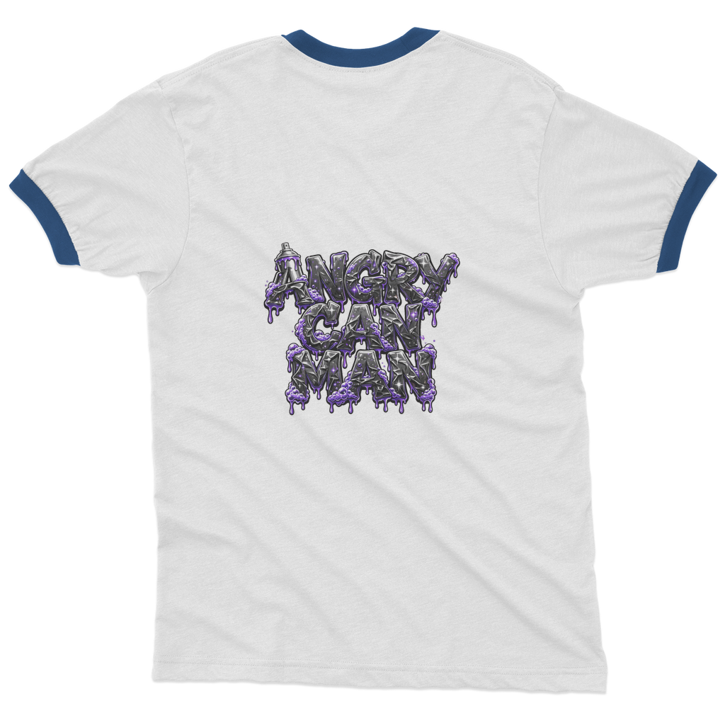 ANGRY CAN MAN 3.0 Adult Ringer T-Shirt