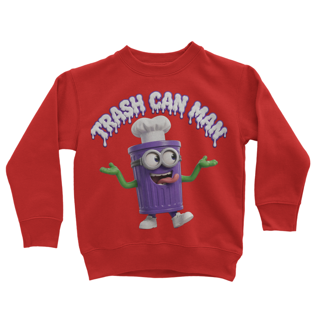 TRASH CAN MAN Classic Kids Sweatshirt