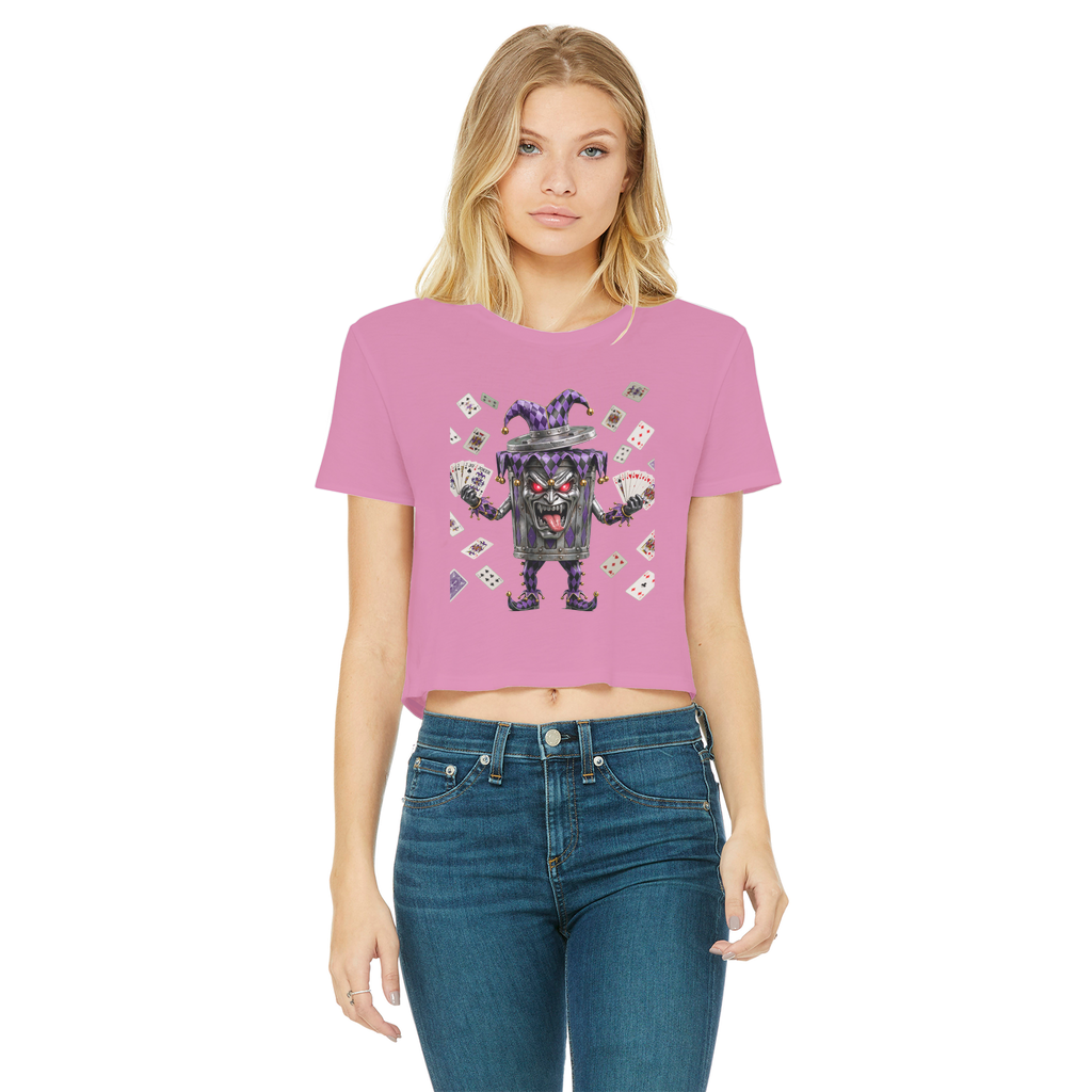 ANGRY CAN MAN 2.0 Classic Women's Cropped Raw Edge T-Shirt