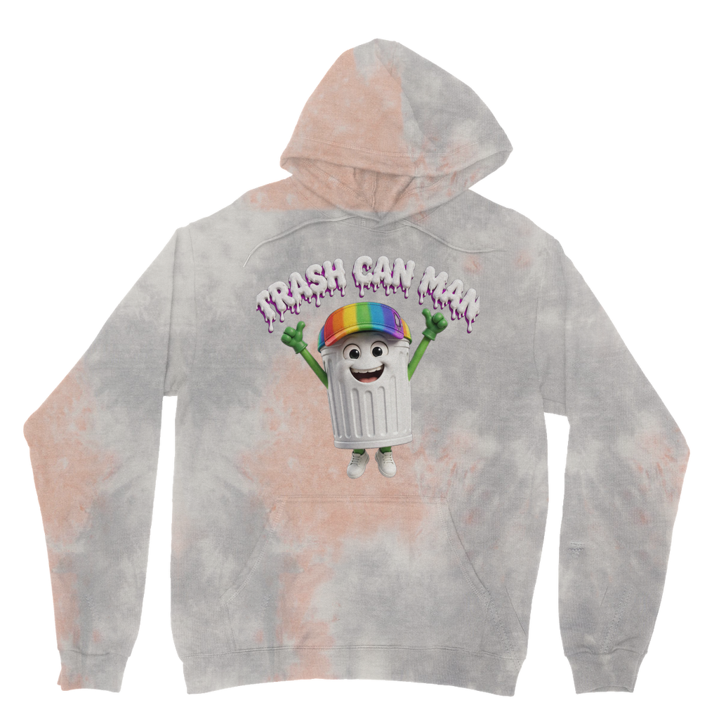 TRASH CAN MAN Tie Dye Hoodie