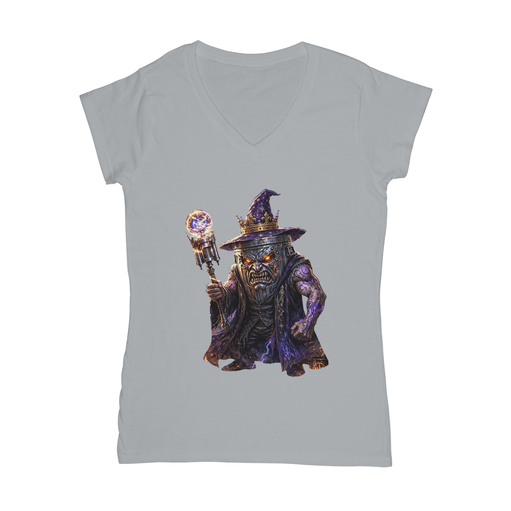 angry can man Classic Women's V-Neck T-Shirt
