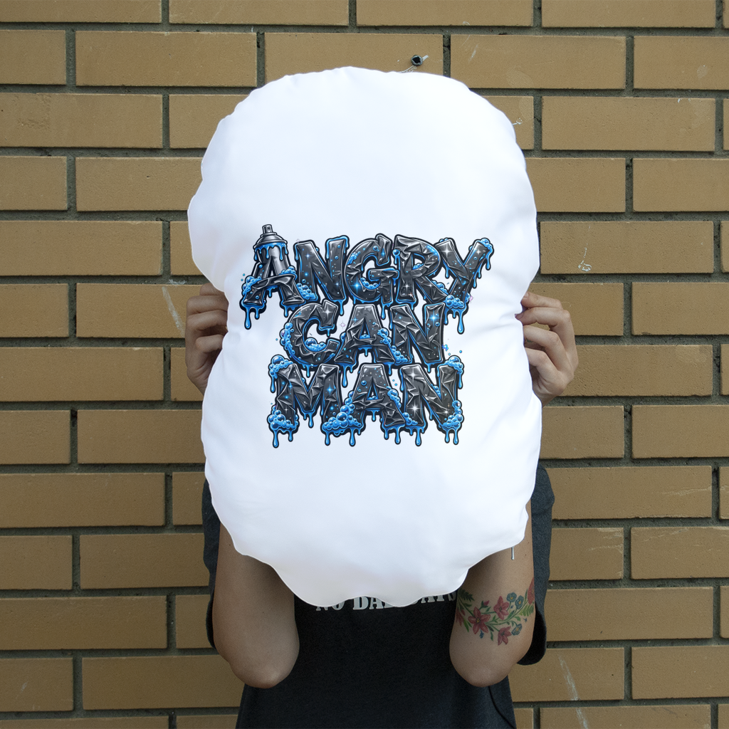 ANGRY CAN MAN 2.0 Giant Face Cushion