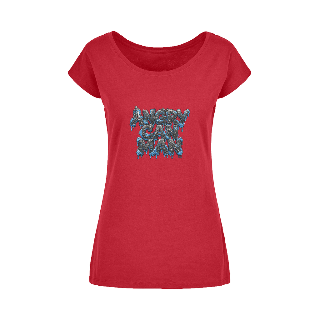 ANGRY CAN MAN 2.0 Wide Neck Womens T-Shirt XS-5XL