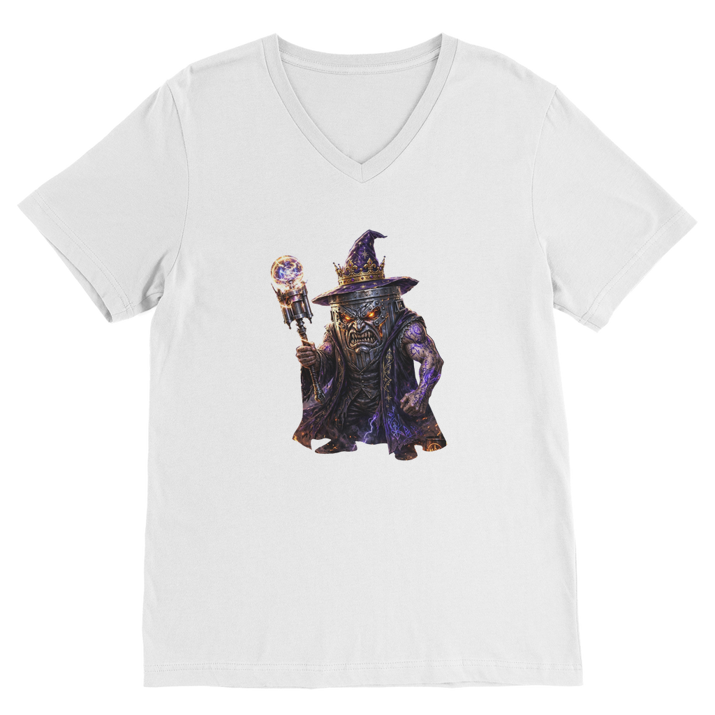 angry can man Classic V-Neck T-Shirt