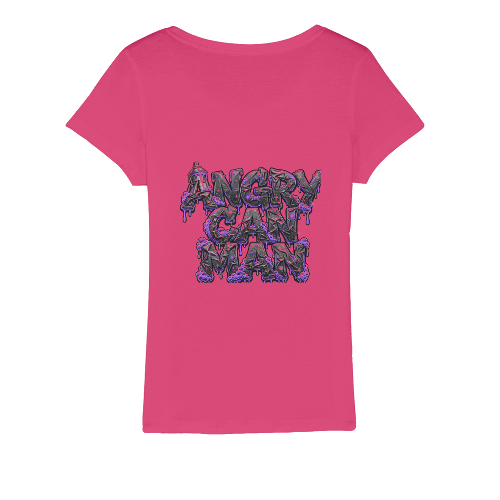 ANGRY CAN MAN 3.0 Organic Jersey Womens T-Shirt