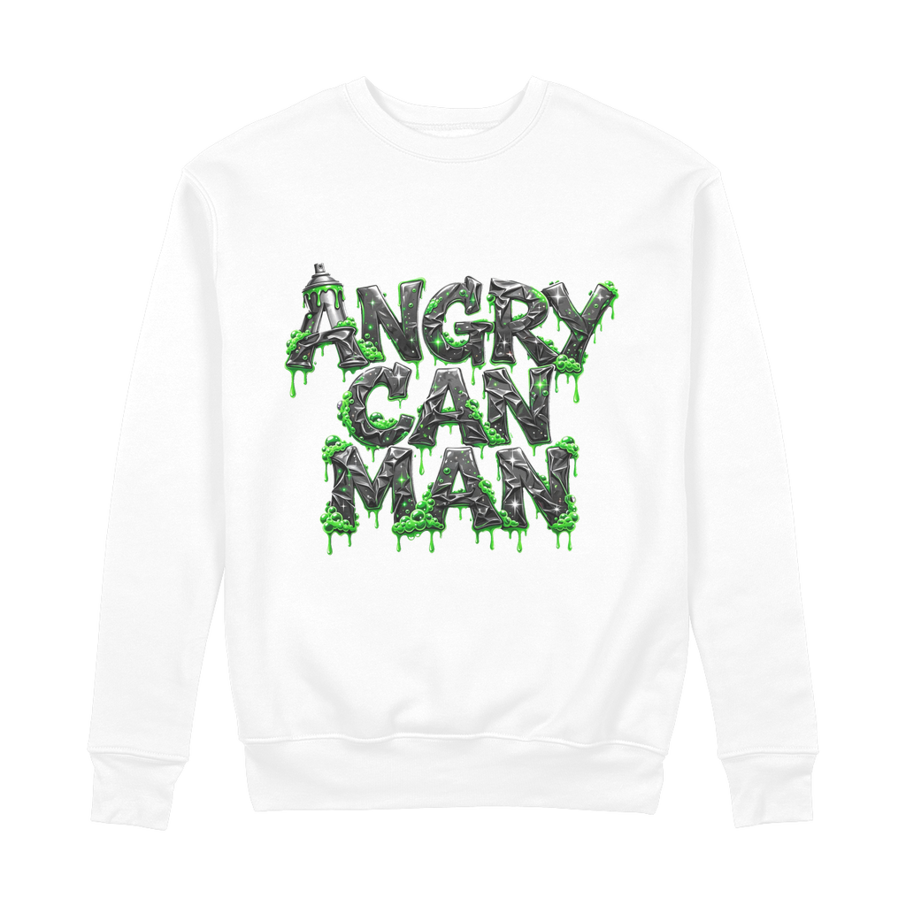 ANGRY CAN MAN 2.0 100% Organic Cotton Sweatshirt