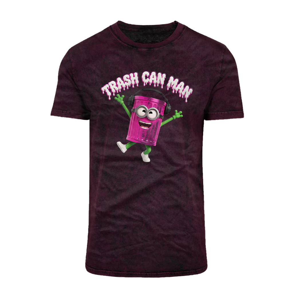 TRASH CAN MAN Acid Washed T-Shirt