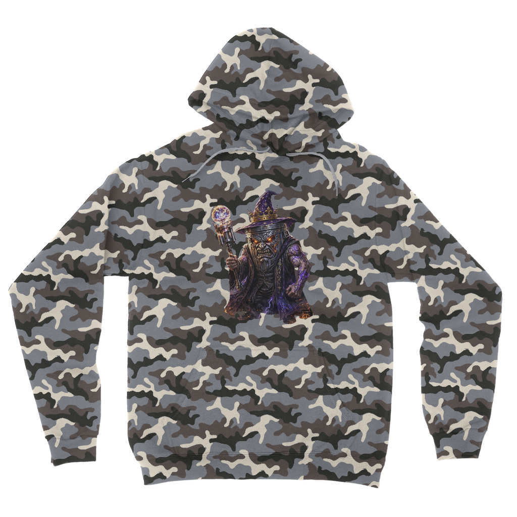 angry can man Camouflage Adult Hoodie