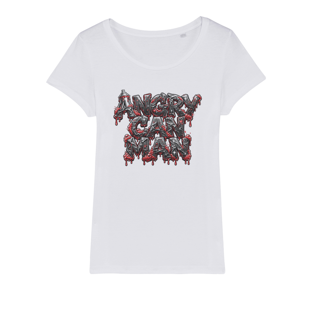 ANGRY CAN MAN 2.0 Organic Jersey Womens T-Shirt