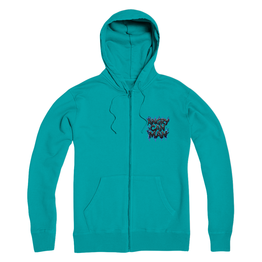 angry can man Premium Adult Zip Hoodie
