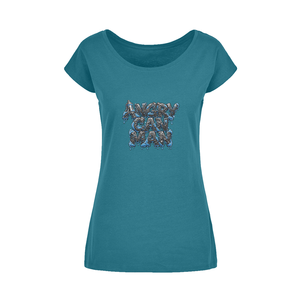ANGRY CAN MAN 2.0 Wide Neck Womens T-Shirt XS-5XL