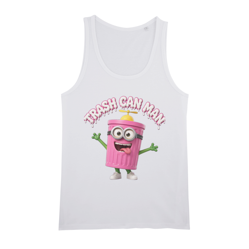 TRASH CAN MAN Organic Jersey Unisex Tank Top