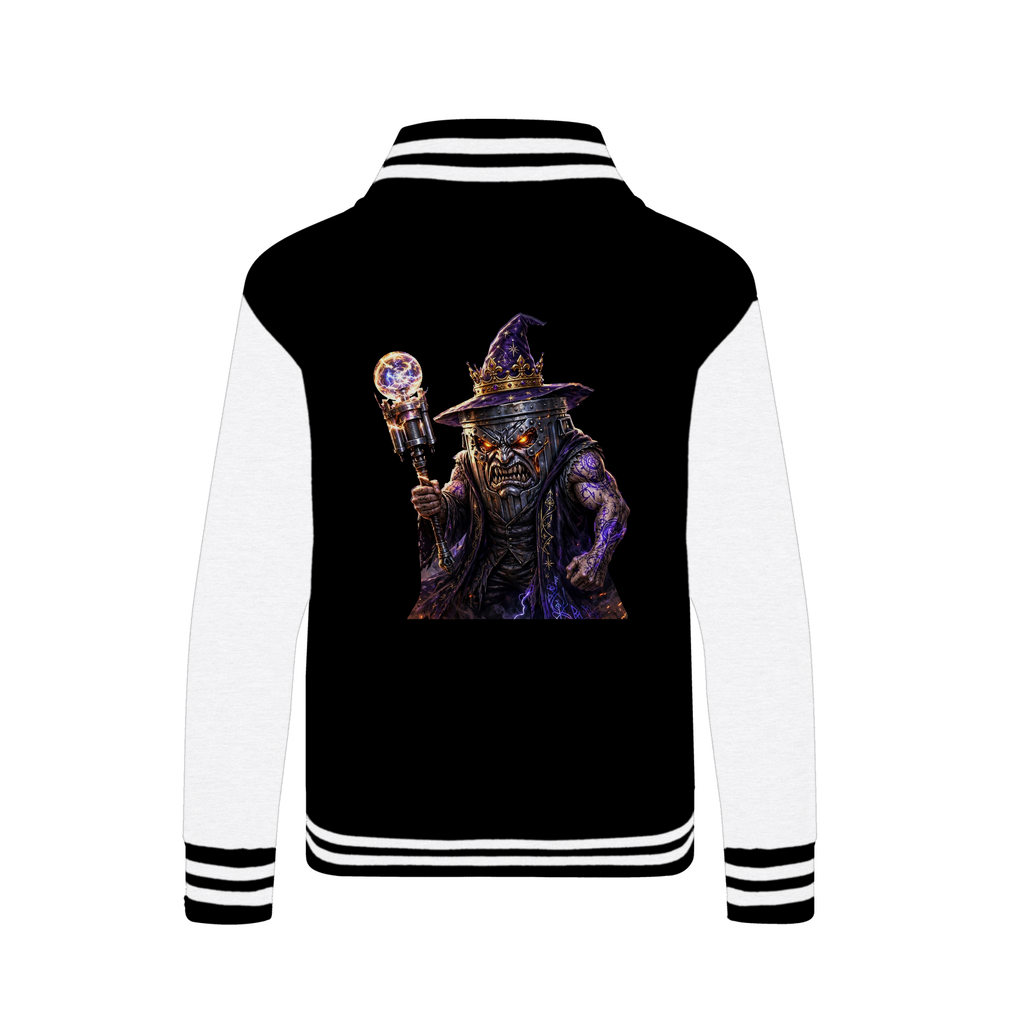 angry can man Varsity Jacket
