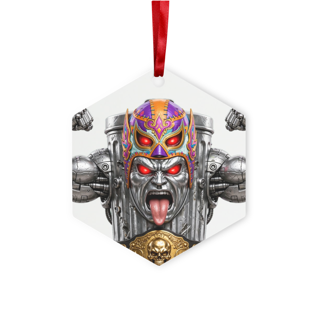 ANGRY CAN MAN 3.0 Metal Hanging Ornament
