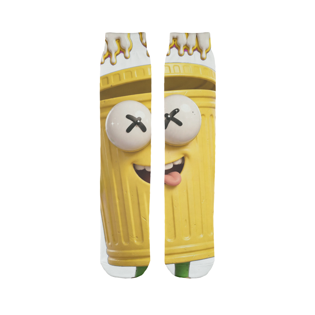 TRASH CAN MAN Sublimation Sock