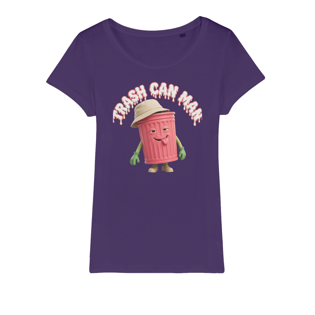 TRASH CAN MAN Organic Jersey Womens T-Shirt