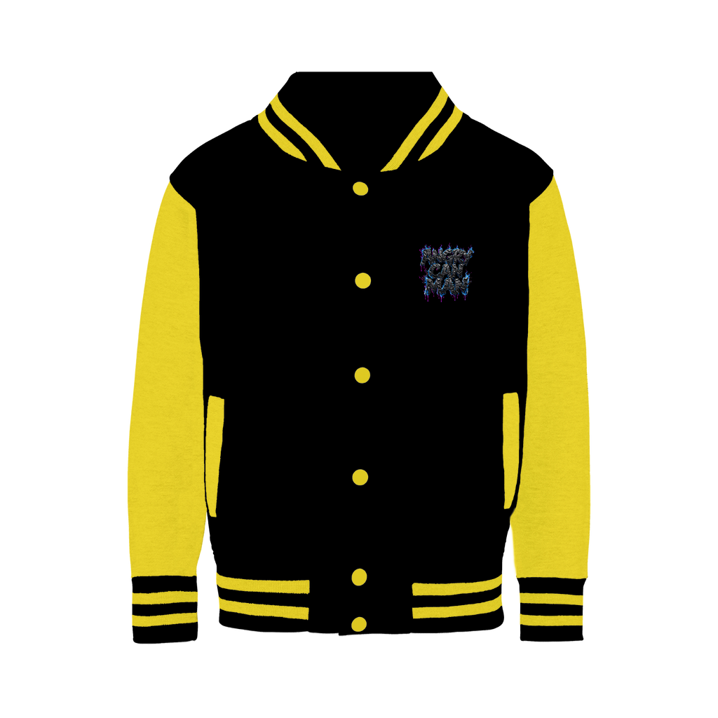 angry can man Varsity Jacket